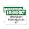 Signmission Preparedness Kit, 10 in W x Rectangle, Vinyl Decal OS-2PACK-EM-D-710-L-10348 - alternate 1